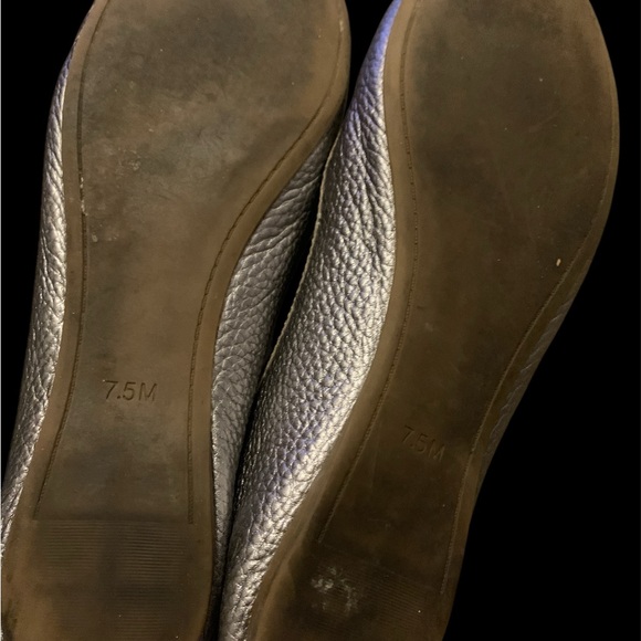 Tory Burch Metallic Silver Flats - Picture 4 of 4